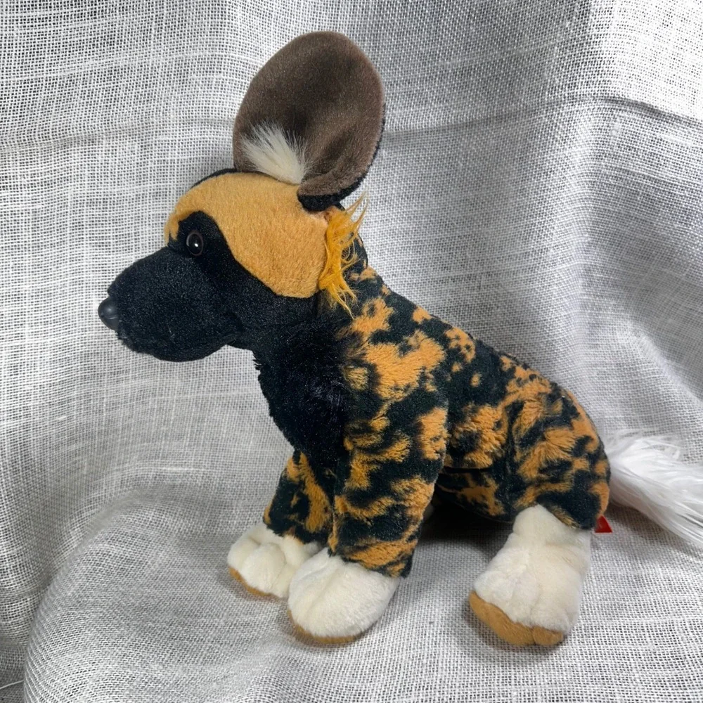 Wild Republic African Wild Dog Plush Stuffed Animal Painted Dog Safari Toy